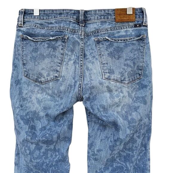 Lucky Brand Lolita Skinny Jeans Floral light Blue Wash Mis Rise Size 10/30 ORTA - Picture 7 of 10